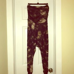 Black bead one piece tye dye outfit